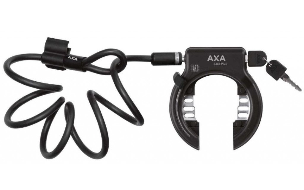 Antirrobo de Cuadro AXA Solid Plus + Newton PL150 Plug-In Cable