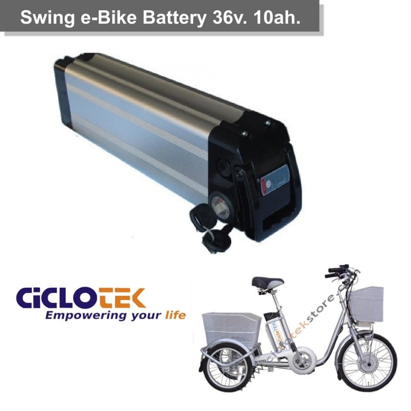 Batería  Swing 36V. 10 Ah. Ciclotek