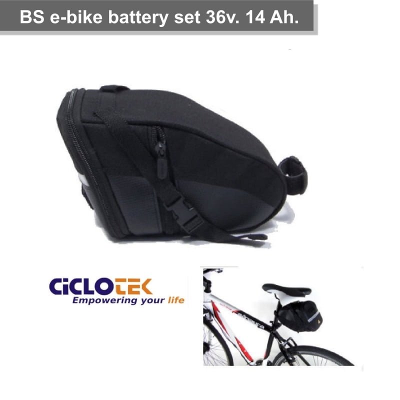 Set Batería BS 36v 12.8Ah. Ciclotek